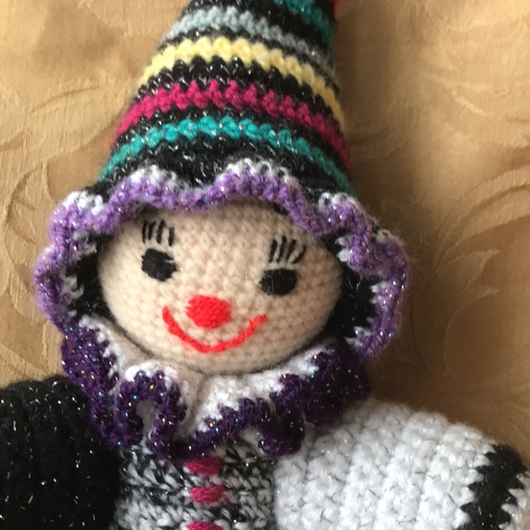 RARE Vintage handmade Crochet doll. UNISEX - Picture 2 of 5